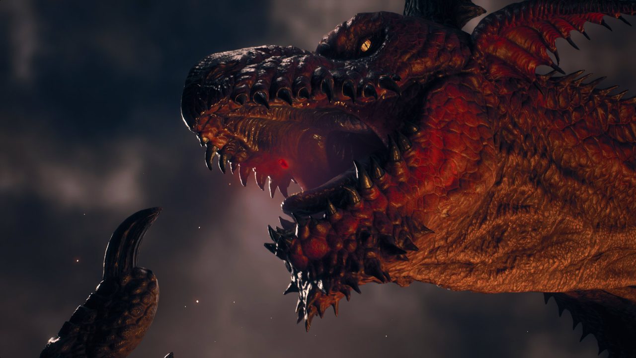 A roaring dragon from Dragon's Dogma, one of several RPGs coming this week