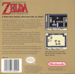 The Legend of Zelda Links Awakening Cover Art US Back