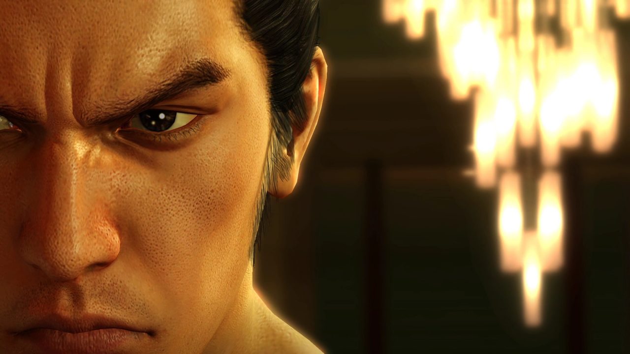 Kazuma Kiryu close up from Yakuza Kiwami