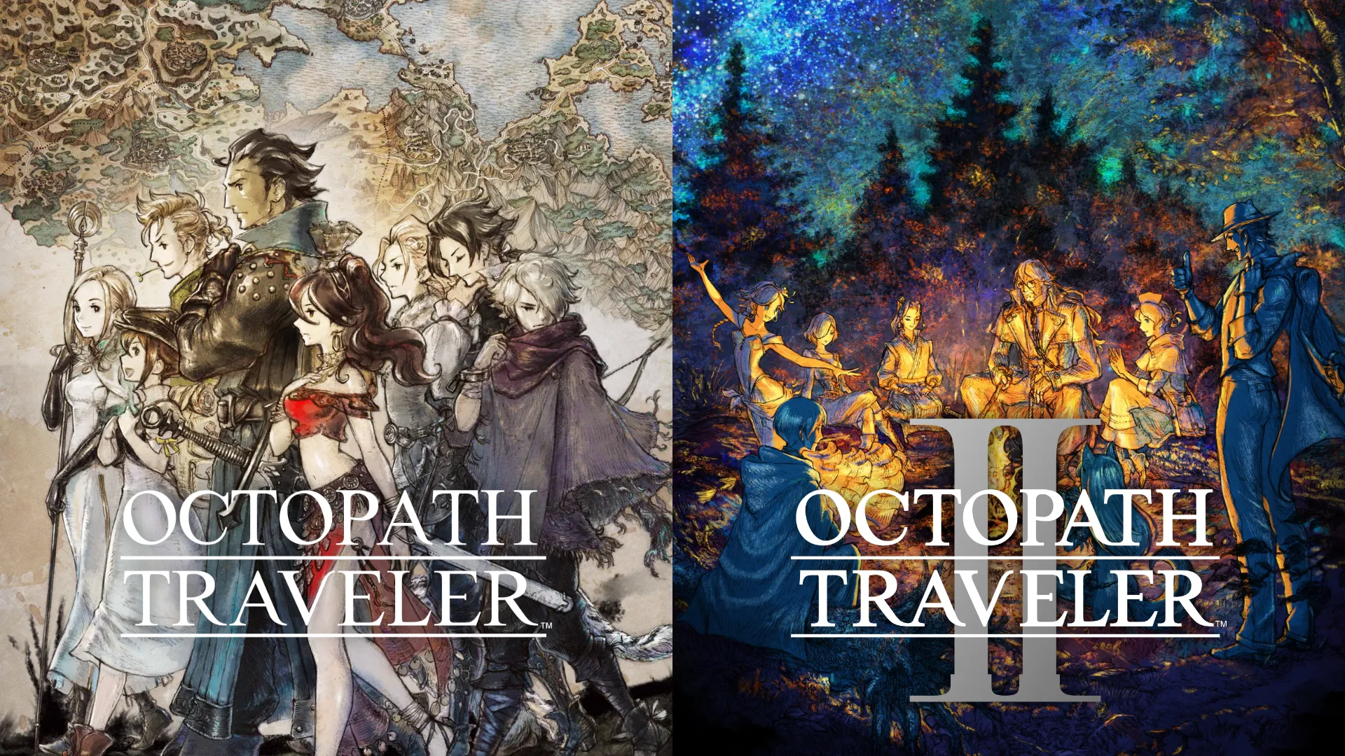 Octopath Traveler I & II Character Art and Logos