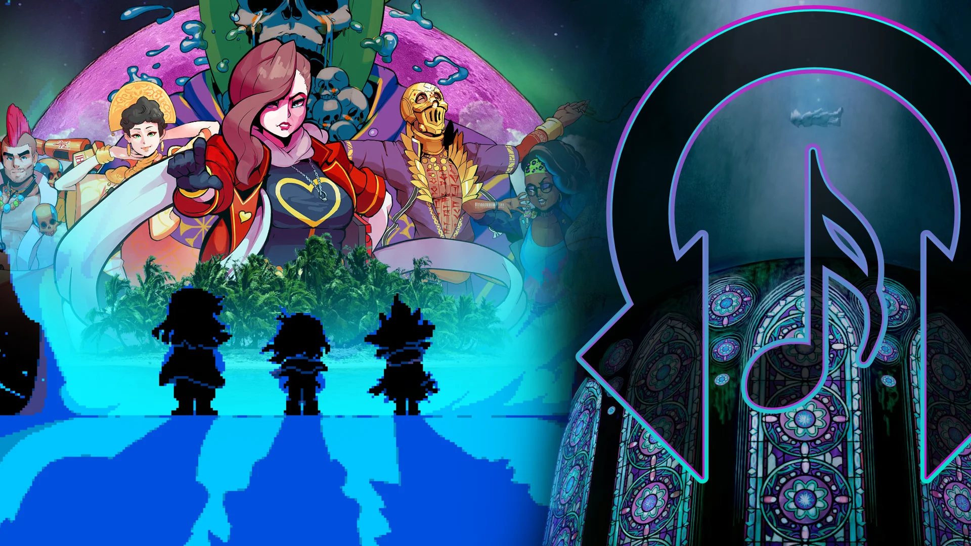 Rhythm Encounter 136 - Kingdom Hearts, Paradise Killer, Deltarune artwork