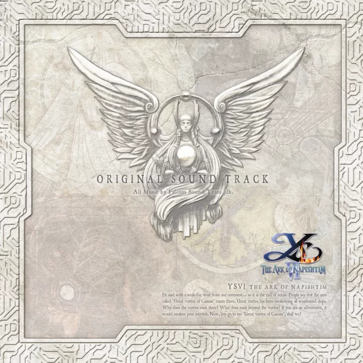 Ys VI The Ark of Napishtim Original Soundtrack Album Cover